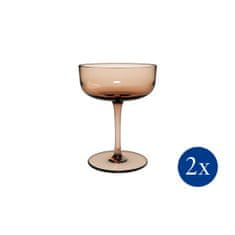 Villeroy & Boch Sada širokých sklenic na šampaňské z kolekce LIKE GLASS CLAY, 2 ks