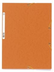 Exacompta Spisové desky s gumičkou A4 prešpán 400 g/m2 - oranžové