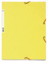 Exacompta Spisové desky s gumičkou A4 prešpán 400 g/m2 - citronově žluté