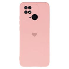 Vennus Kryt Vennus Heart Silicone pro Xiaomi Redmi 10C , design 1 , barva růžová