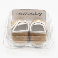 NEW BABY Kojenecké semiškové capáčky hnědá 0-3 m - 0-3 m
