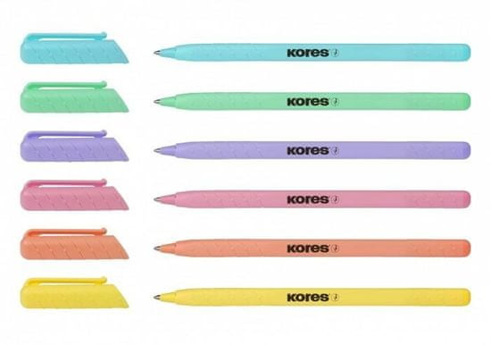 Kores Pen K0 Kuličkové pero - pastelové barvy, mix barev