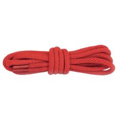 Kaps Okrúhle červené bavlněné tkaničky do bot délka 45 cm