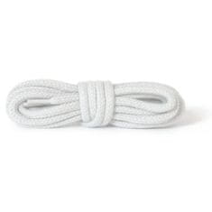Kaps Hrubé okrúhle bílé bavlněné tkaničky do bot délka 60 cm
