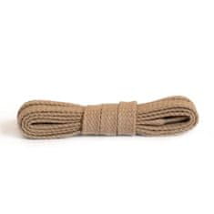 Kaps Ploché béžové bavlněné tkaničky do bot délka 60 cm