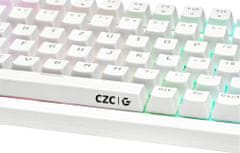CZC.Gaming Reaper, TTC Red, herní klávesnice, bílá (CZCGK880W)