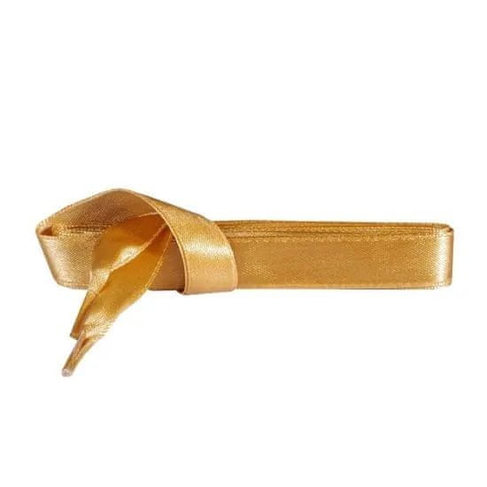 Kaps Prémiové saténové zlaté ploché tkaničky do bot