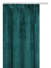 SIIN velurový závěs jemně sametový 140 cm x 270 cm Eckart tmavě zelená 140 cm x 270 cm