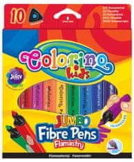 Colorino Fixy trojhranné JUMBO 10 barev
