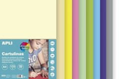 Apli Barevný papír A4 170 g - mix pastelových barev 50 ks