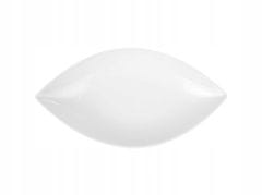 DAJAR Porcelánová salátová mísa ve tvaru lodičky bílá 26 cm Salsa