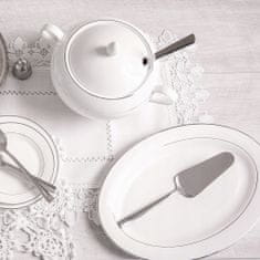 DAJAR Oválný porcelánový talíř bílý 35,5 cm