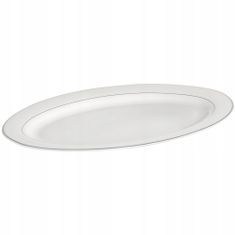 DAJAR Porcelánový bílý talíř na svačinu 35,5 cm