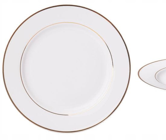 DAJAR Porcelánový dezertní talíř mělký bílý 19 cm