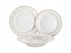 DAJAR Porcelánový dezertní talíř mělký bílý 19 cm