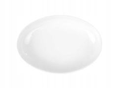 DAJAR Porcelánový bílý oválný talíř 17,5 x 26,4 cm