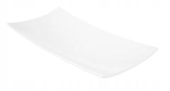 DAJAR Porcelánový obdélníkový talíř bílý 18 x 9 cm
