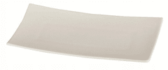 DAJAR Porcelánový obdélníkový talíř bílý 18 x 9 cm
