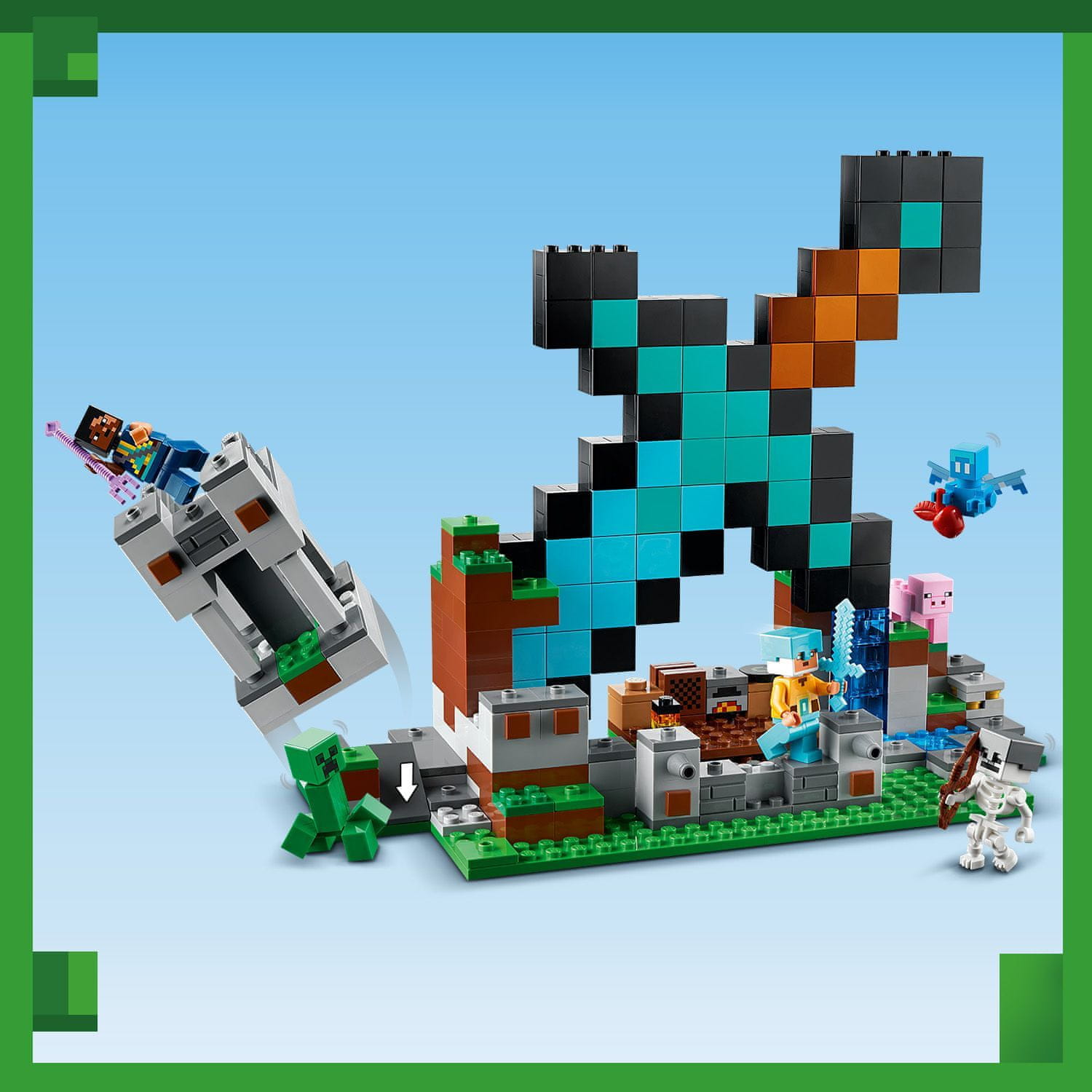 LEGO Minecraft 21244 Rytierska základňa