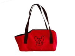 Warrior Dog Přepravní taška pro psa - Buldoček, červená