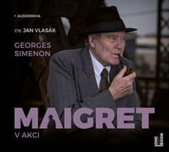 Georges Simenon: Maigret v akci - CDmp3 (Čte Jan Vlasák)