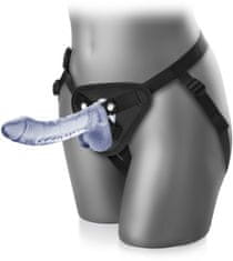 XSARA Měkoučké dildo strap-on gelový penis na popruzích - 71608363