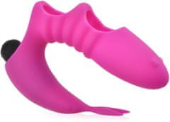 XSARA Vibrační návlek násadka na prst s výstupkem na klitoris - 77388777