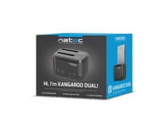 Natec Dokovací stanice pro HDD 2,5"/3,5" USB 3.0 Kangaroo Dual, funkce klonování, napájecí adaptér