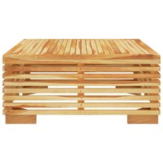 Greatstore Konferenční stolek 69,5 x 69,5 x 31 cm masivní teakové dřevo