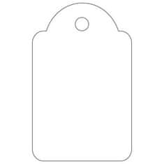 Apli Visačky pro označení zboží, bílá, 22 x 35 mm, 00390