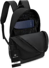 ZAGATTO Dámský/pánský batoh kostkovaný školní s penálem v ceně, batoh pro mládež na notebook, prostorný, vhodný pro formát A4, lehký městský batoh, nastavitelné popruhy, nepromokavý batoh, 28x45x12 /ZG701