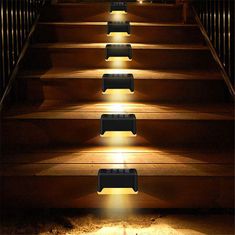 Cool Mango Zahradní solární LED světla, osvětlení schodiště (4 sady světel) - Decky