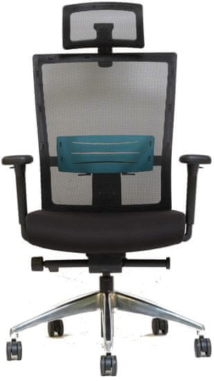 Mercury Kancelářská židle WINDY černo-tyrkysová
