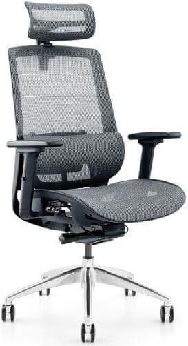 Mercury Kancelářská židle TERRA JNS-103A, šedá