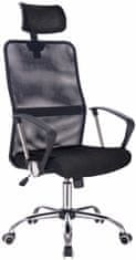 Mercury kancelářská židle PREZMA BLACK černá