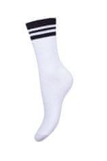 Gemini Dámské ponožky Milena 1313 Žebrované s proužky 37-41 grafitově růžová 37-41