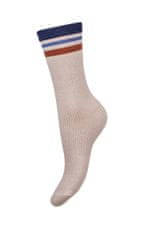 Gemini Dámské ponožky Milena 1313 Žebrované s proužky 37-41 šedobílý 37-41