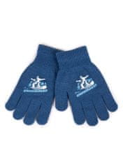 YOCLUB Chlapecké pětiprsté rukavice Yoclub RED-0012C-AA5A-007 Blue 10