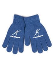 YOCLUB Chlapecké pětiprsté rukavice Yoclub RED-0012C-AA5A-014 Blue 16