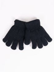 YOCLUB Chlapecké pětiprsté dvouvrstvé rukavice Yoclub RED-0104C-AA50-001 Black 14