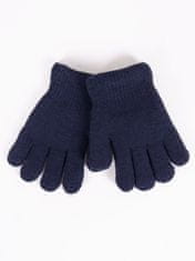 YOCLUB Chlapecké pětiprsté dvouvrstvé rukavice Yoclub RED-0104C-AA50-003 námořnická modrá 14