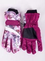 YOCLUB Dámské zimní lyžařské rukavice Yoclub REN-0250K-A150 Maroon 18