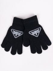 YOCLUB Chlapecké pětiprsté rukavice Yoclub RED-0233C-AA5B-001 Black 16