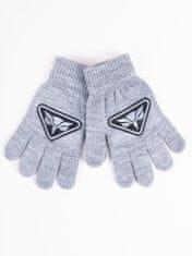 YOCLUB Chlapecké pětiprsté rukavice Yoclub RED-0233C-AA5B-002 Grey 16