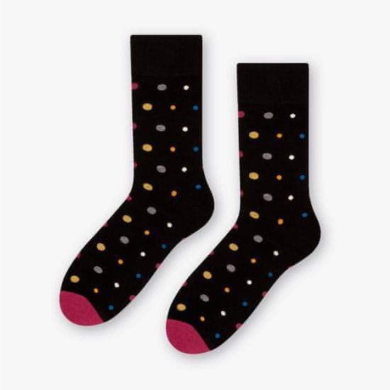 More Ponožky Mix Dots 140-051 Black - Více