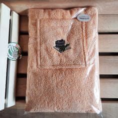 Sotra Kilt do sauny dámský 75×150 cm, meruňkový, 100% bavlna