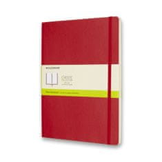 Moleskine Zápisník - měkké desky XL, čistý, červený