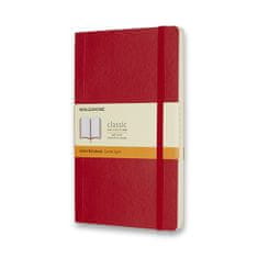 Moleskine Zápisník - měkké desky L, linkovaný, červený
