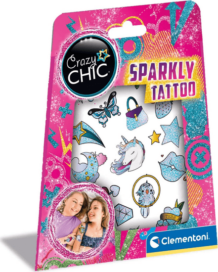 Clementoni Crazy Chic Třpytivé tetování