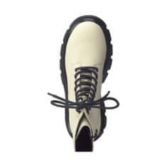 Tamaris béžové ležérní uzavřené kotníkové boty 39